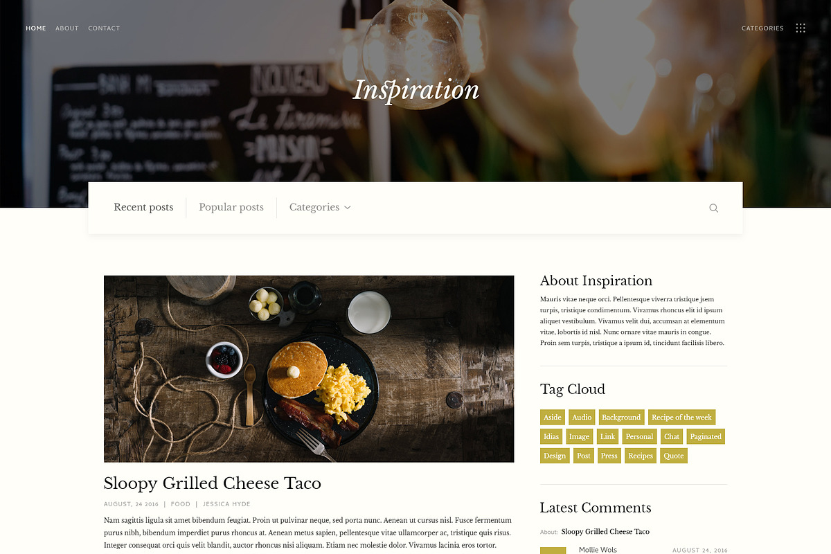 Inspiration — Lifestyle Blog PSD, a Templates & Theme by ScienteCraft (Photo 47 of 47)
