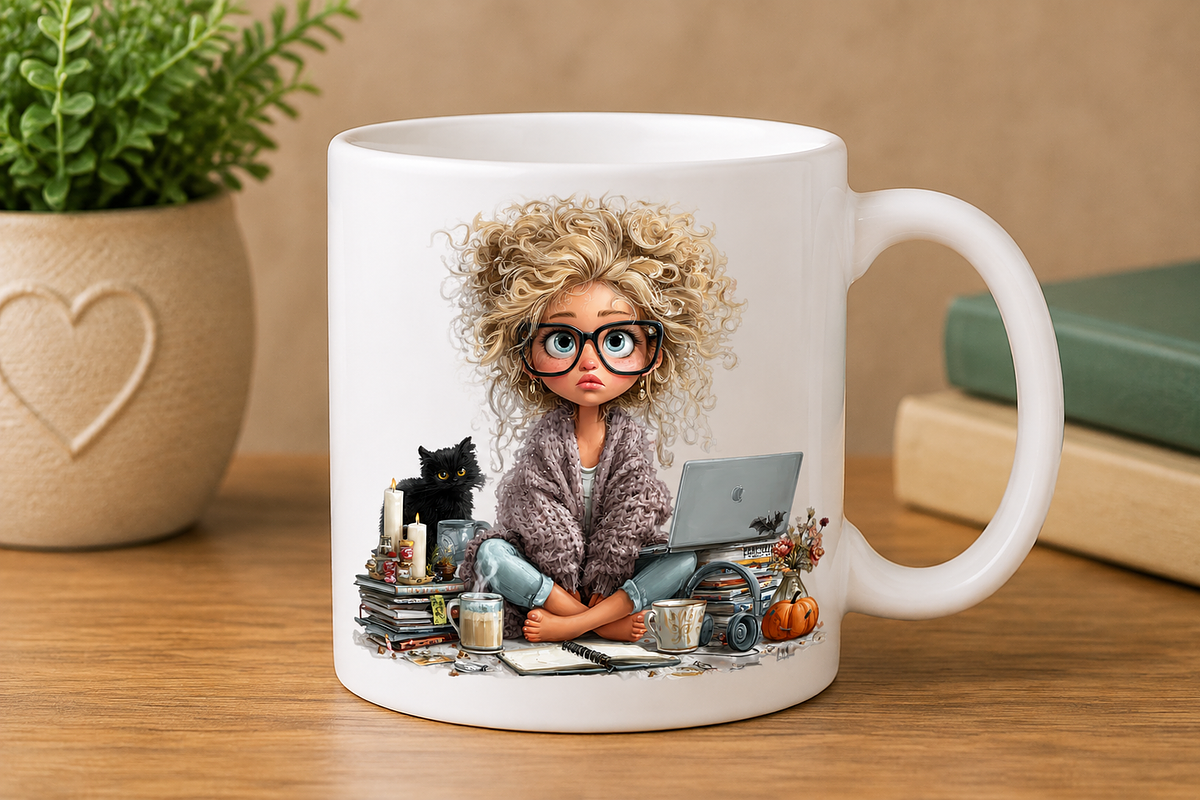 Halloween Office Girl Clipart Bundle, a Seasonal Illustration by CreationArt (Photo 6 of 7)