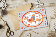 SCANDINAVIAN MOTIFS. Vector Set, an Animal Illustration by Irina Skaska (Thumbnail 9 of 13)