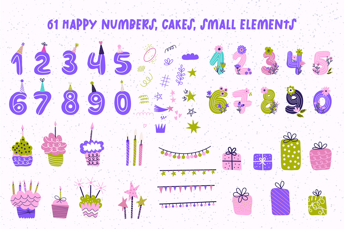 Happy Cake Collection, a Decorative Illustration by BAGIRA | Studio (Photo 3 of 7)