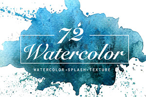 Watercolor Texture and Splatter