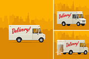 Delivery Truck. Vector Illustrations, an Object Illustration by Crafter (Thumbnail 1 of 4)