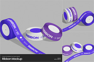 Ribbon Mockup, a Merchandise Mockup by Permadi Creative
