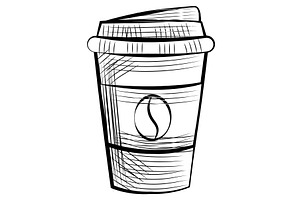 Monochrome Disposable Cup For