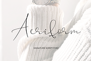 Aeriform, a Script Font by Larin Type Co. (Thumbnail 1 of 7)