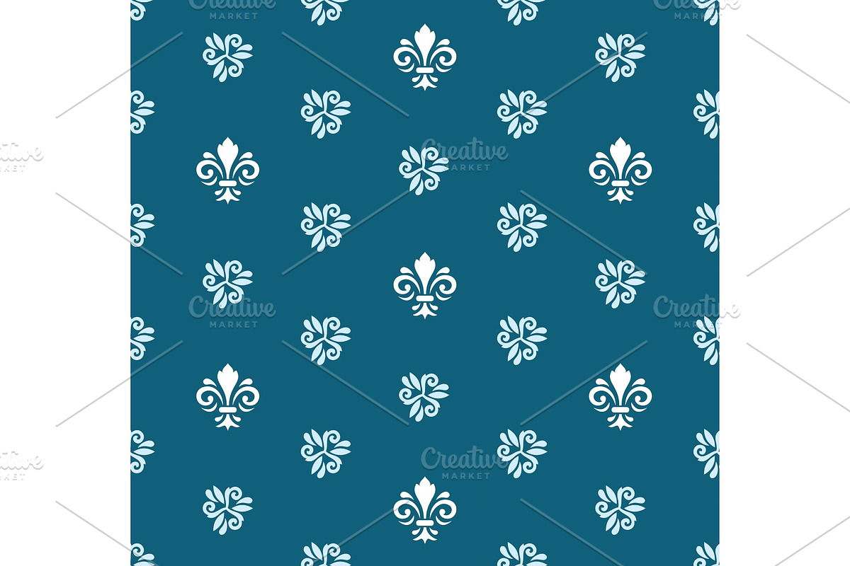 Seamless Vector Pattern With Royal, a Pattern Graphic by FineArtStudio (Photo 1 of 3)