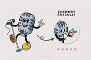 Microphone Character Mascot, an Object Illustration by Allmostudio (Thumbnail 4 of 5)