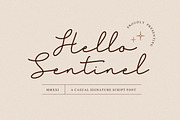 Sentinel Font, a Script Font by Haws.std (Thumbnail 1 of 5)