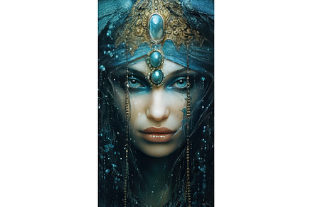 woman with blue make up, a Beauty & Fashion Photo by Neirfy