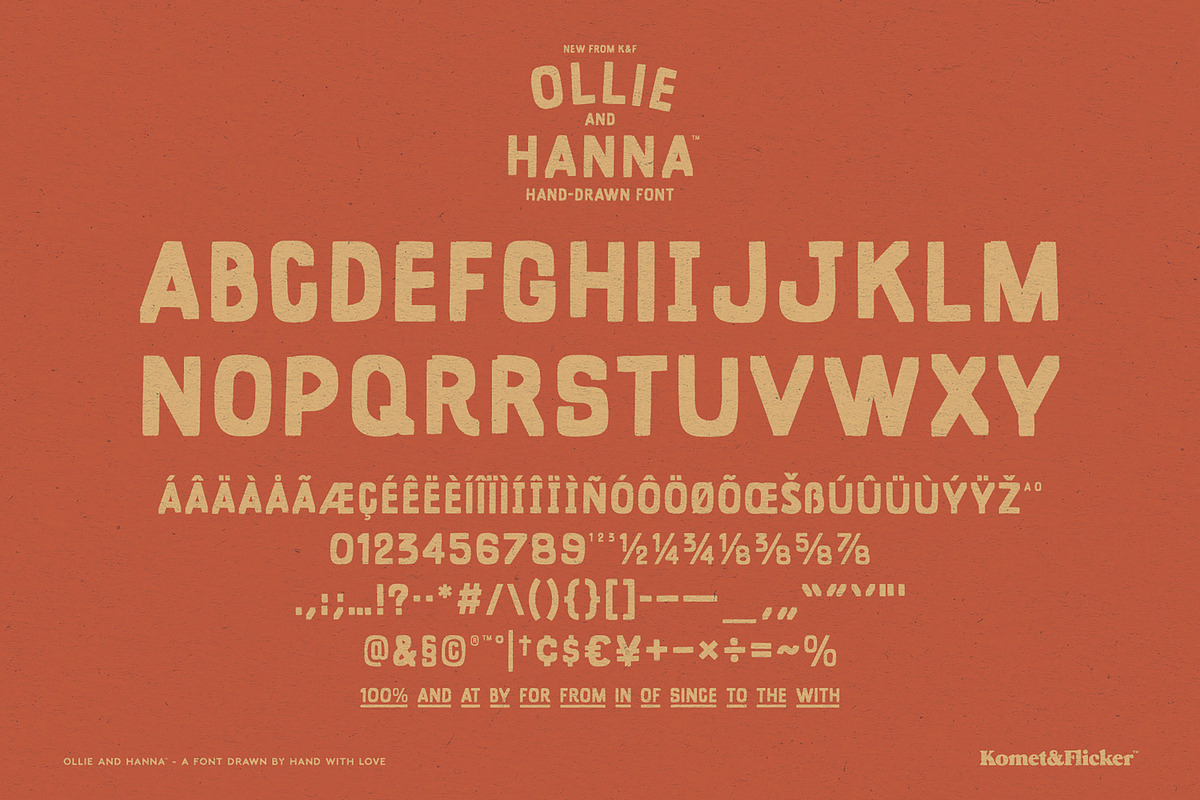 Ollie and Hanna, a Sans Serif Font by Komet & Flicker (Photo 13 of 13)