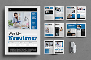 Newsletter Magazine Template, a Magazine Template by ContestDesign