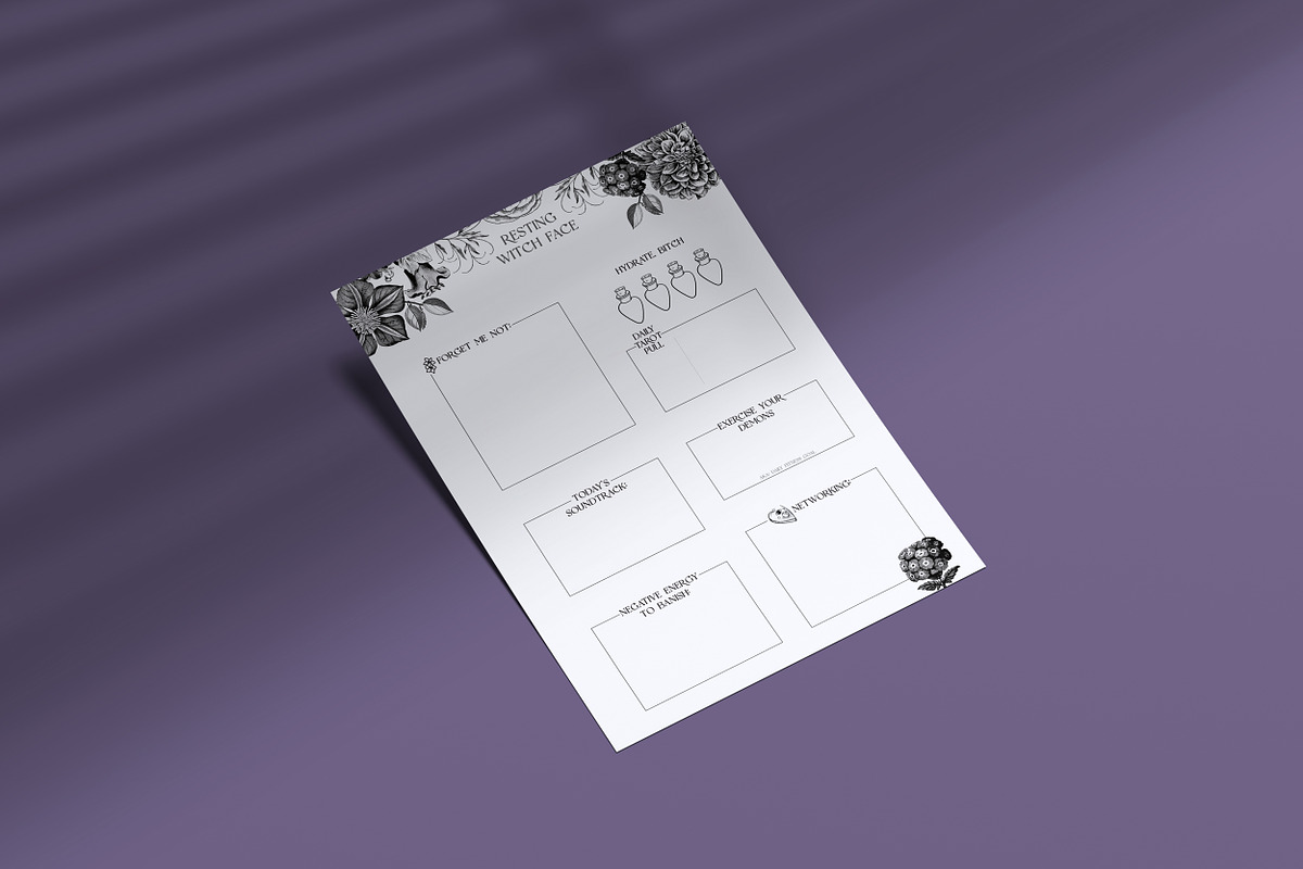 Witchy Daily Planner, a Stationery Template by mallory.jacobson (Photo 5 of 9)