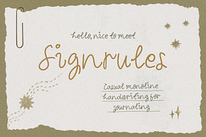 Signrules Casual Handwriting