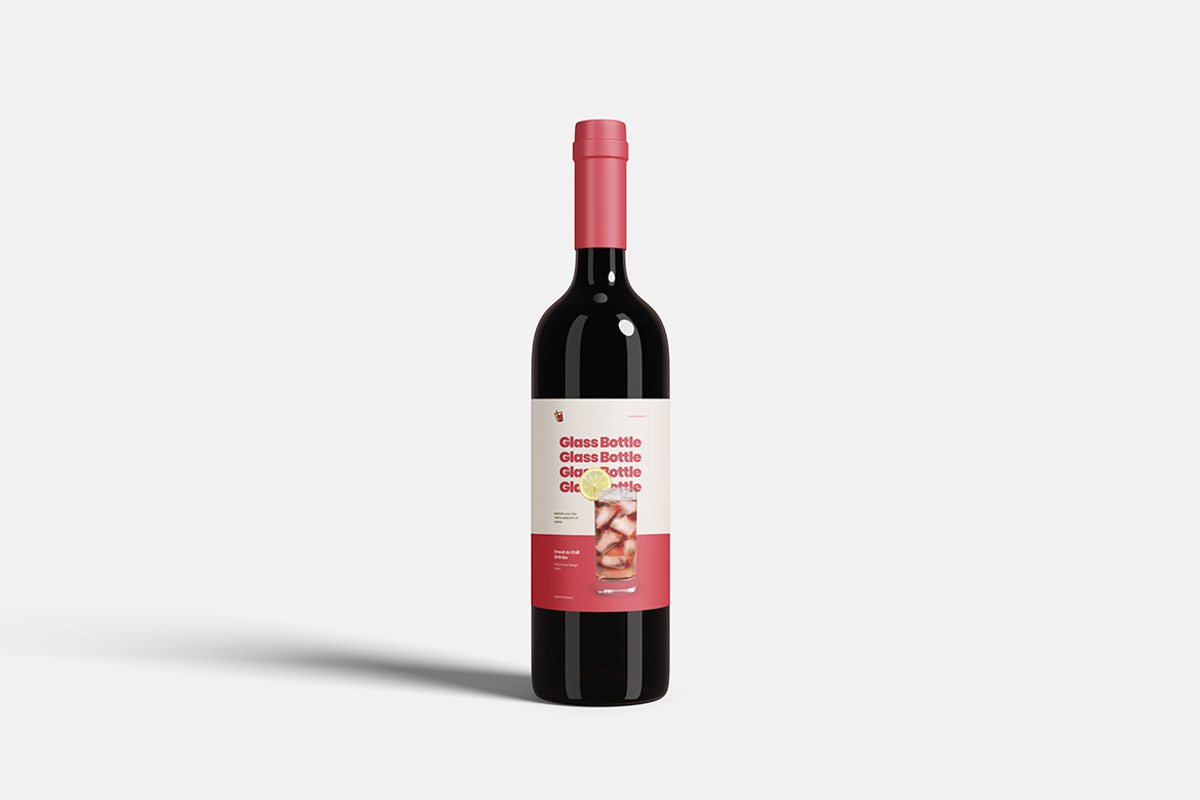 Glass Bottle Mockup, a Product Mockup by bimockup (Photo 6 of 6)