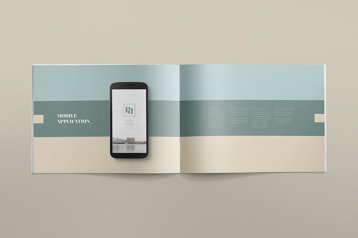 The Ocean - Brand Manual Template, a Brochure Template by ZippyPixels (Photo 5 of 16)