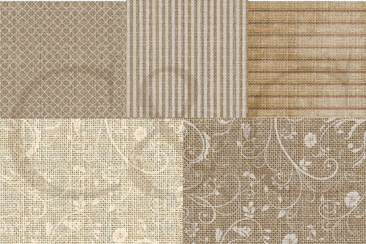 Dressed Up Burlap 18: Digital Paper preview 3