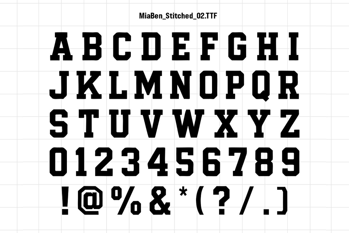 Mia Ben - Varsity Font Canva Frames, a Script Font by Jozoor (Photo 6 of 7)