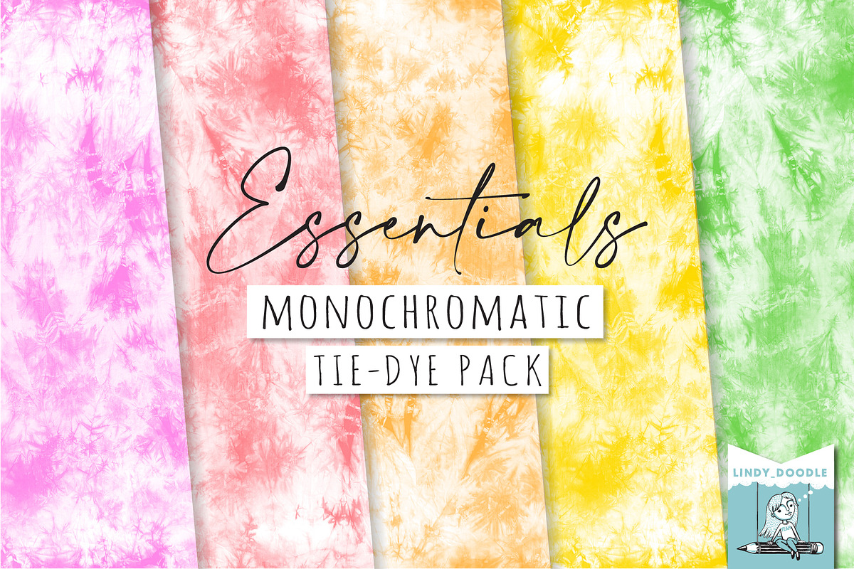 Monochromatic Tie Dye Pack, a Pattern Graphic by Lindy_doodle (Photo 8 of 9)
