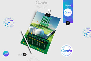 Golf Flyer Template, a Flyer Template by Aam360