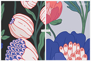 Modern Botanical Pattern and Plants, a Pattern Graphic by likorbut (Thumbnail 4 of 15)