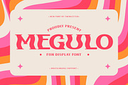 Megulo - Playful Display Font, a Slab Serif Font by trabaskriya (Thumbnail 1 of 8)