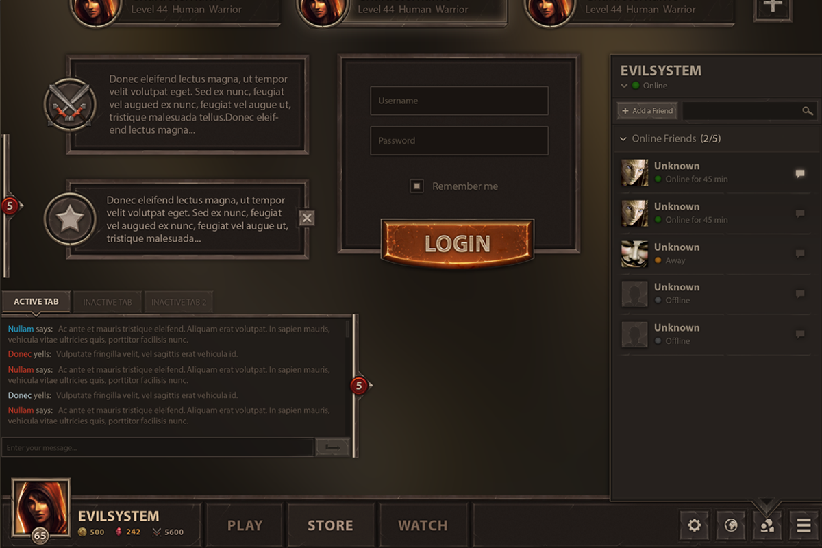 Burnblade UI, a Graphic by EvilSystem (Photo 10 of 11)
