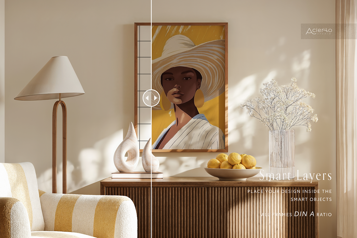 LUCIA Din A | Frame Mockup Mini Set, a Household Mockup by Acierto Studio (Photo 3 of 15)
