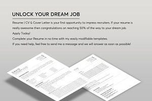 COMBO 2 RESUME CV TEMPLATES 25 & 24