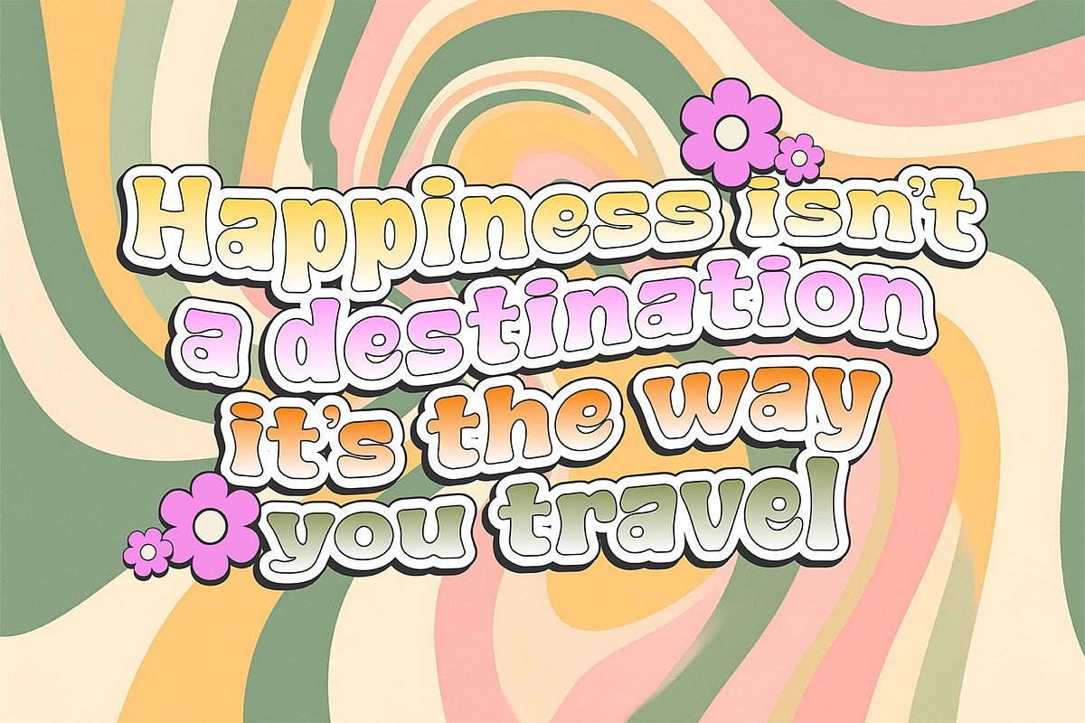 More Vibes – Fun & Groovy Font, a Sans Serif Font by Variatype (Photo 5 of 6)