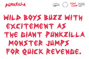 Punkzilla Font, a Handwritten Font by Fontcamp Type Foundry (Thumbnail 11 of 11)