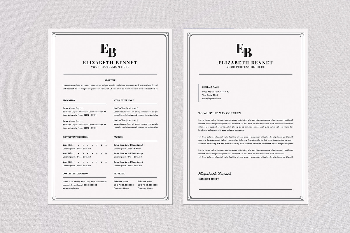 Simple Resume, a Resume Template by graphicook (Photo 2 of 3)