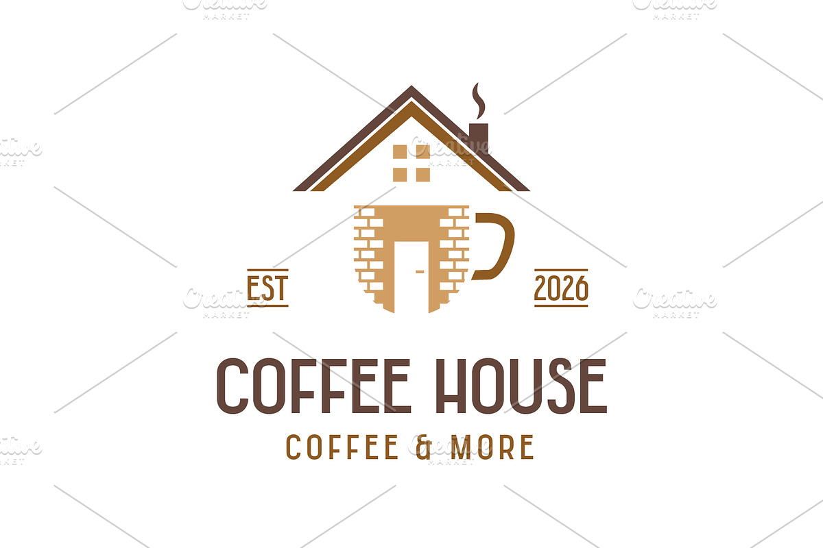 Coffee House Logo, a Food Illustration by Kaushal Jangid (Photo 1 of 5)