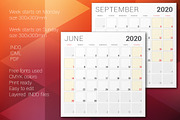 Monthly Planner 2020, a Stationery Template by AntartStock (Thumbnail 4 of 4)