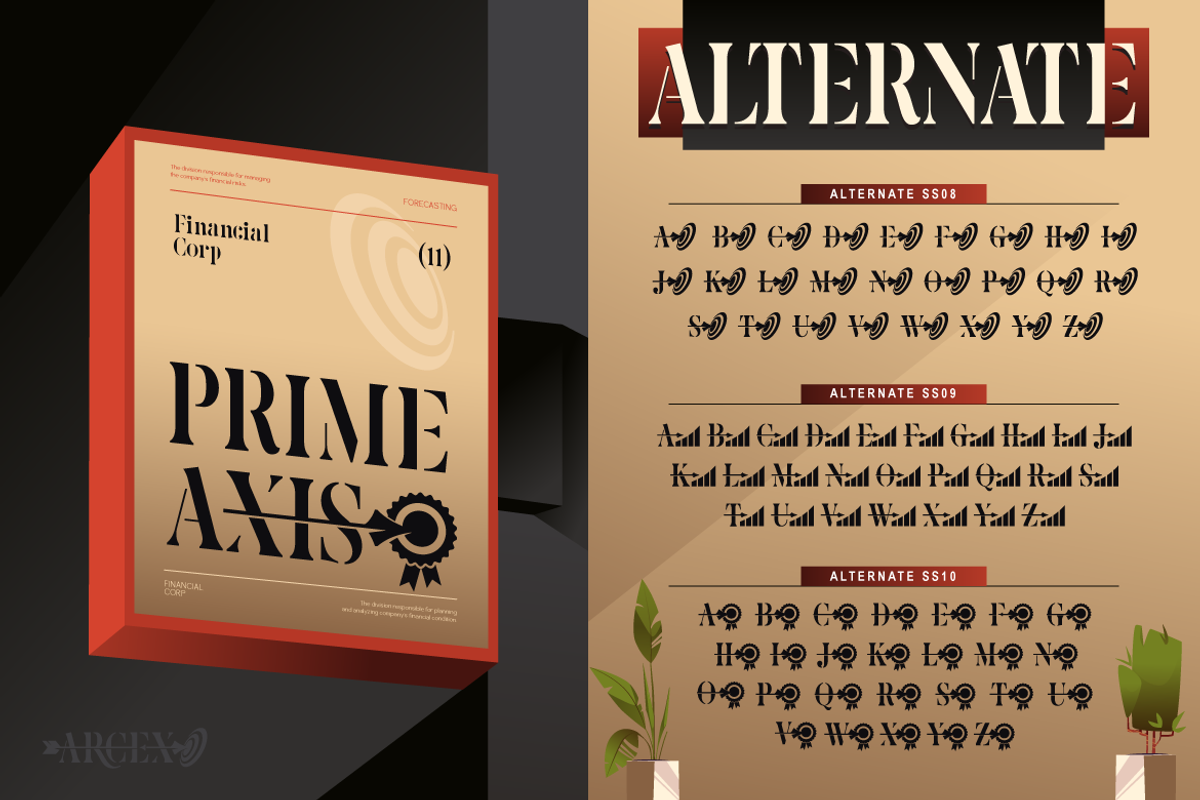Arcex, a Serif Font by Burntilldead (Photo 10 of 15)