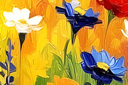 Field Of Wild Flowers, a Decorative Illustration by Sharon Schwalbe (Thumbnail 4 of 6)