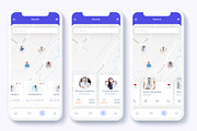 Civan - Find Doctor App UI Kit, an App Template by Betush (Thumbnail 4 of 6)