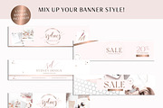 Rose Gold Etsy Shop Branding Kit, a Branding & Logo Template by Macarons and Mimosas (Thumbnail 5 of 9)