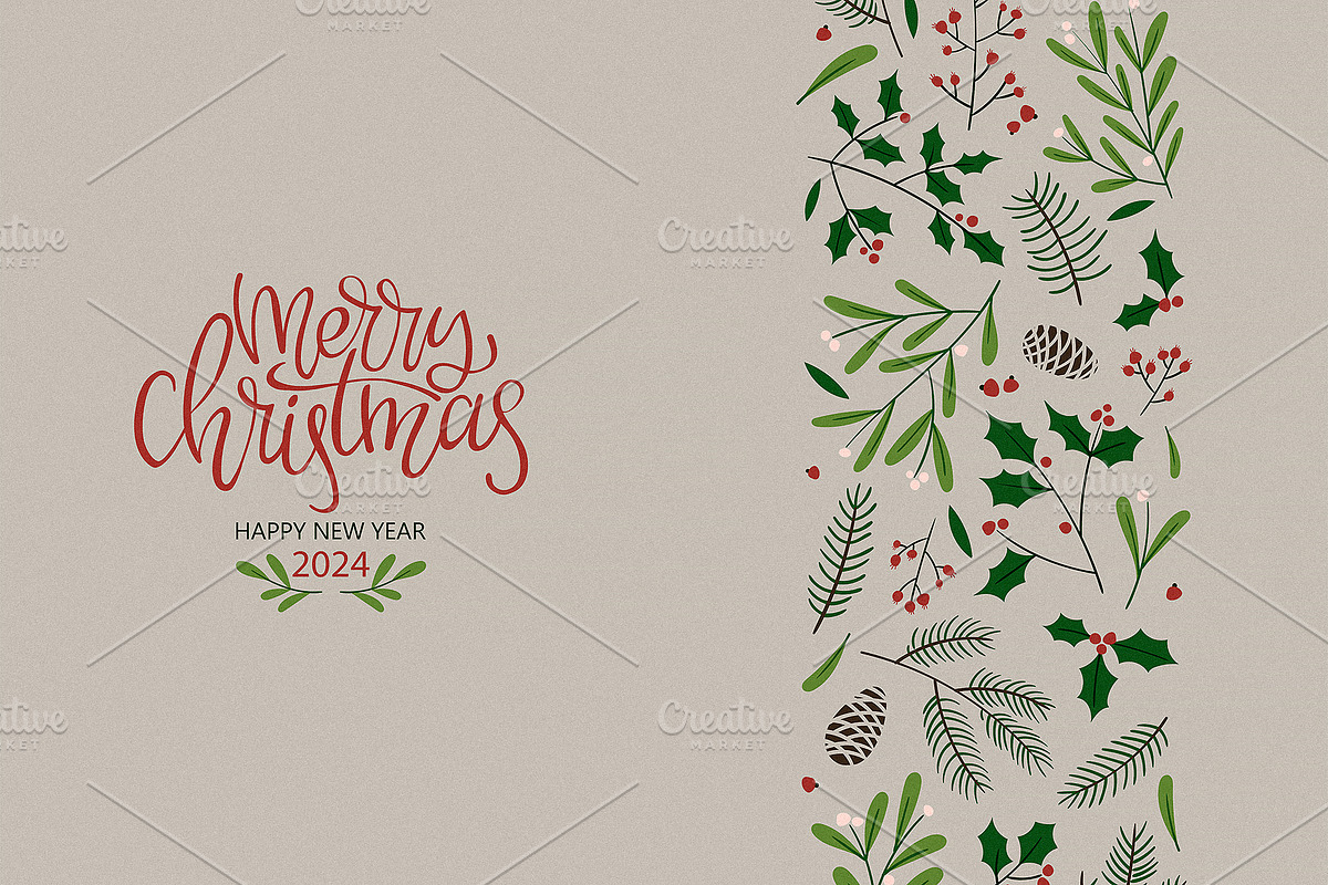 Christmas Branches Collection, a Pattern Graphic by Kokoshka (Photo 7 of 10)