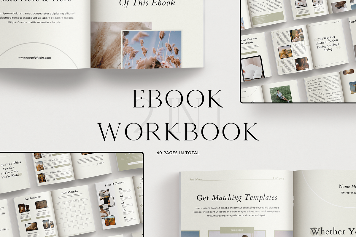 Ebook + Workbook Bundle | CANVA, a Magazine Template by Ralony (Photo 1 of 26)