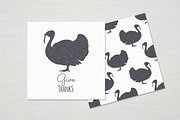 Thanksgiving turkey silhouette, an Animal Illustration by Zhemchuzhina (Thumbnail 3 of 3)