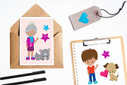 Happy family illustration pack, an Illustration by PrettyBundles (Thumbnail 4 of 5)