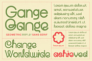 Gange – Bold Geometric Sans, a Sans Serif Font by Lettertype Studio (Thumbnail 3 of 15)