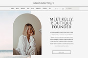 Boho Wix Website Template, a Wix Template by Studio Luxe Creative (Thumbnail 3 of 12)