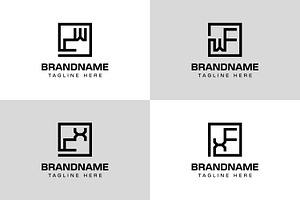 Letters CW WC CX WX Monogram Logo, a Branding & Logo Template by Pray Art Design Studio
