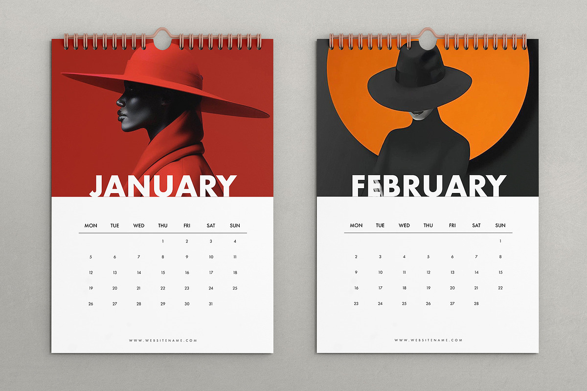 2026 Calendar Template, a Stationery Template by DesignCrest (Photo 4 of 10)