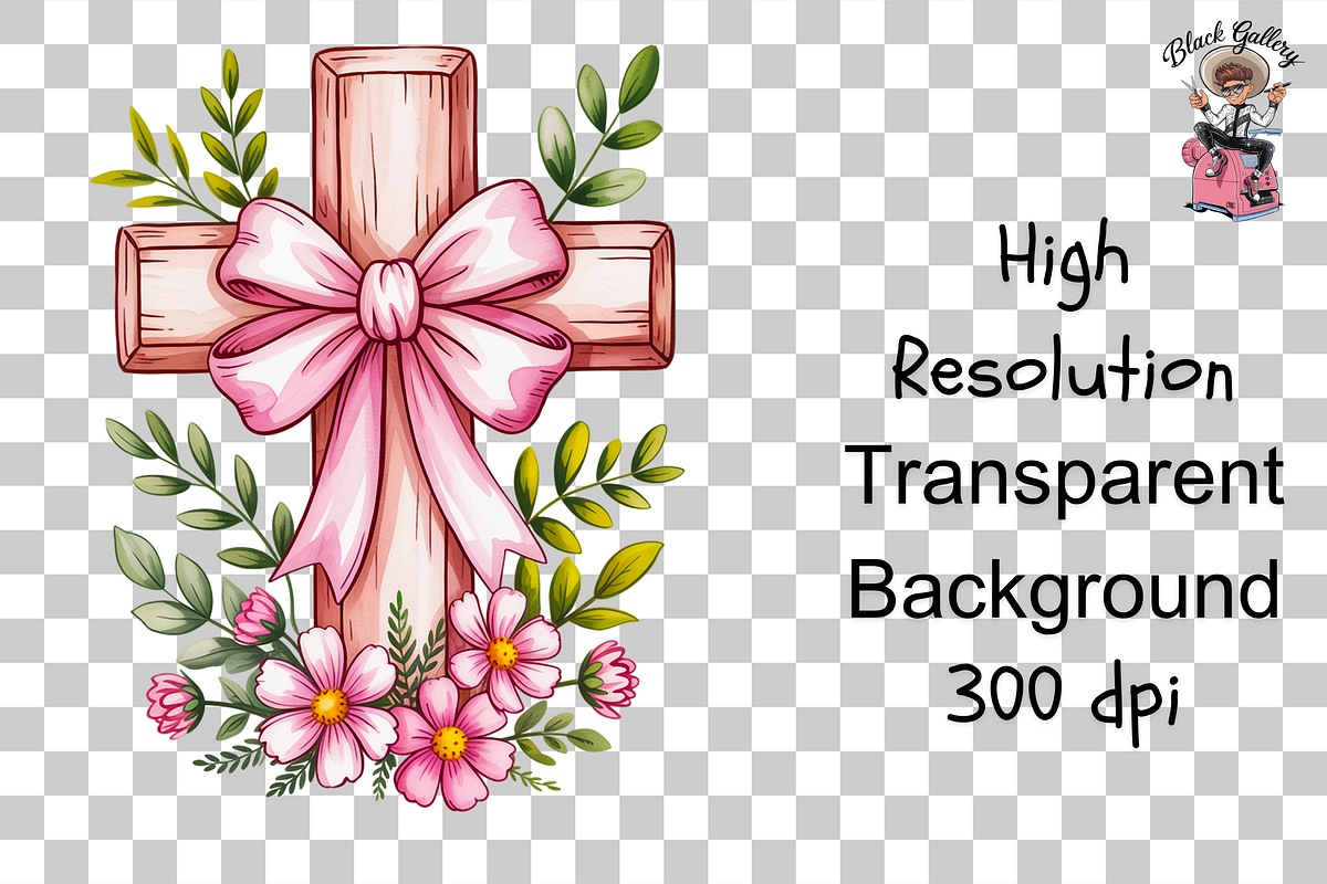 Pink Cross PNG Bundle, a Graphic by Clipart Studio (Photo 8 of 11)