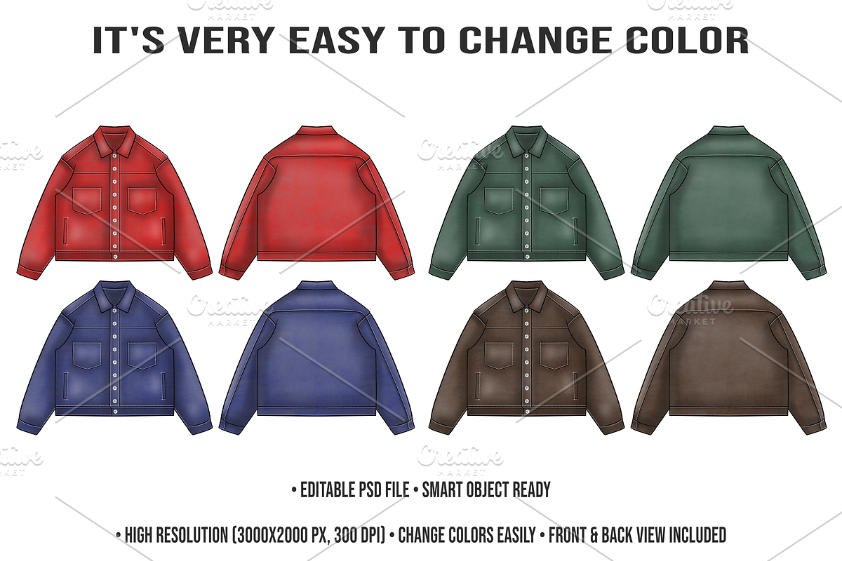 Jacket Mockup PSD | Editable, a Hoody Mockup by std.badboy (Photo 2 of 4)