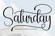 Saturday | Script Font, a Handwritten Font by Scratchones (Thumbnail 1 of 9)