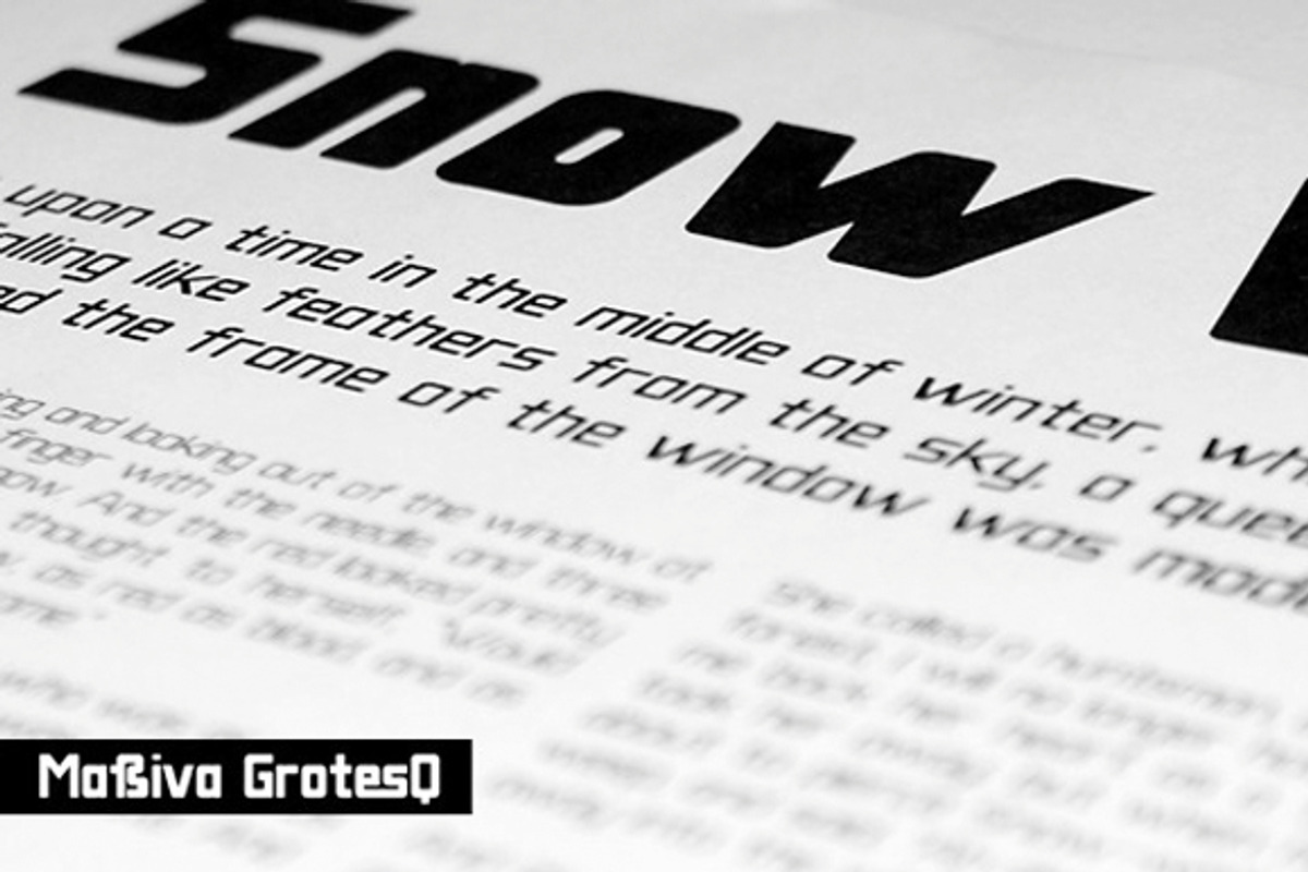 Massiva GrotesQ Regular preview 2