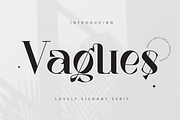 Vagues Elegant Serif, a Serif Font by Creatype Studio (Thumbnail 1 of 10)